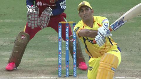 M37: CSK vs RCB – MS Dhoni Six