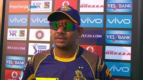 M8: SRH vs KKR – Sunil Narine Interview background