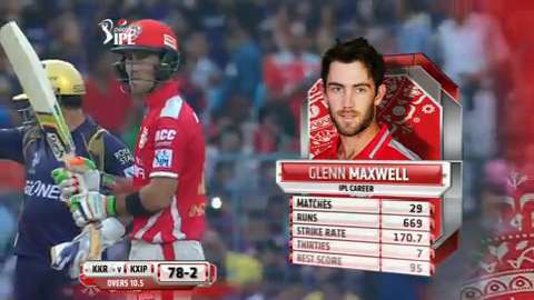 M44: KKR vs KXIP – Glenn Maxwell 43