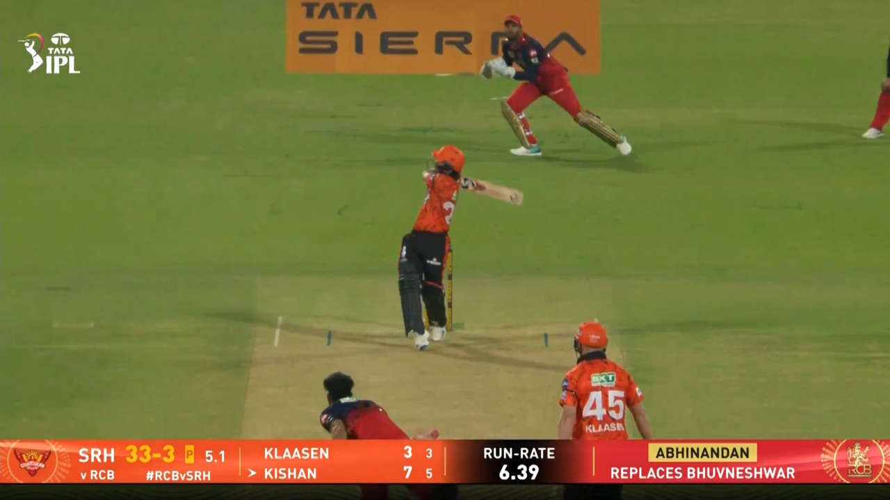 IPL 2026 M01: RCB vs SRH - Ishan Kishan Six