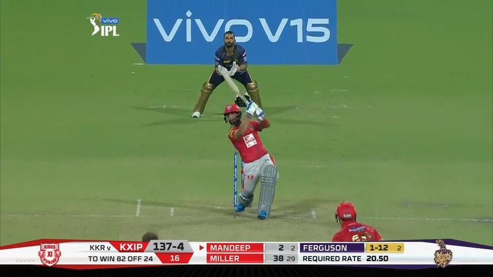 M06: KKR vs KXIP – Mandeep Singh Six