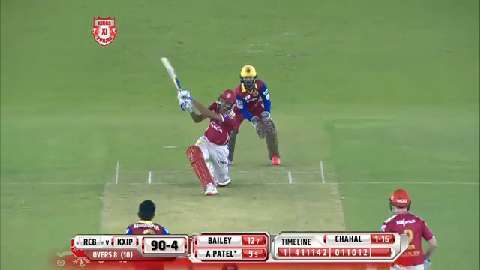 M50: KXIP vs RCB – Axar Patel Six