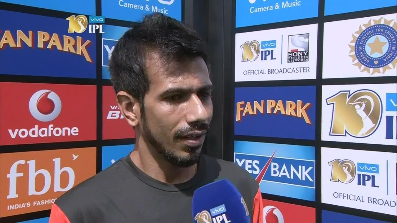 M34: RPS vs RCB – Yuzvendra Chahal Interview background