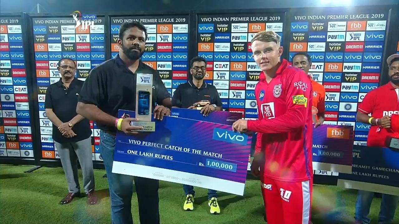 M18: CSK vs KXIP – VIVO Perfect Catch of the Match – Sam Curran