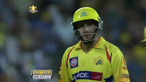 Match 74 CSK vs MI – Hussey's Wicket background