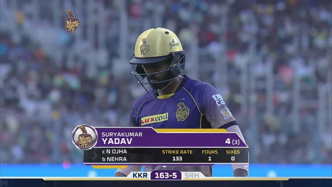 M14: KKR vs SRH – Suryakumar Yadav Wicket background