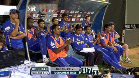 Match 18 RCB vs RR – Rahane's 2nd Six