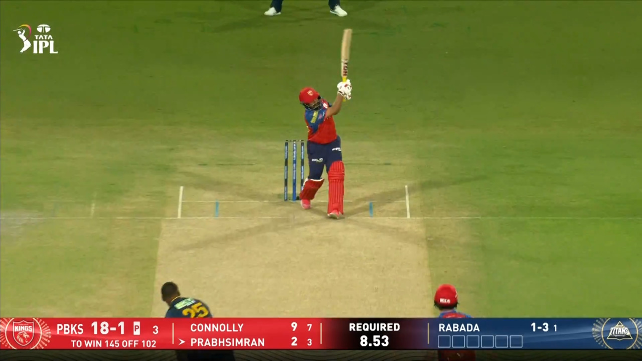 IPL 2026 M04: PBKS vs GT - Prabhsimran Singh Six