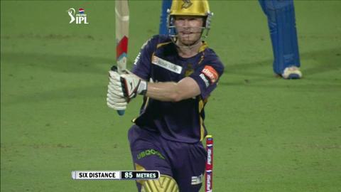 M33: KKR vs MI – Eoin Morgan Six background