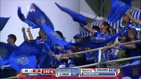 M36: RR vs DD – JP Duminy Wicket