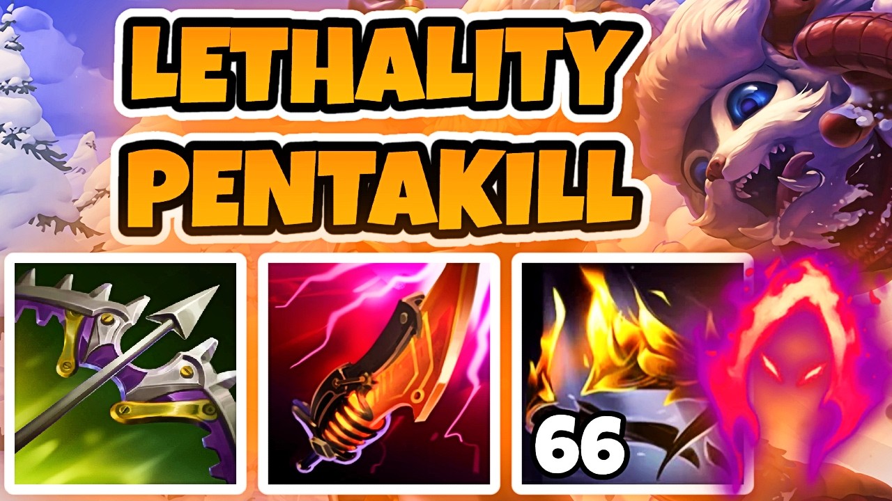 FULL LETHALITY CRIT GNAR PENTAKILL!!! Season 16 Gnar Ranked Gameplay (League of Legends)
