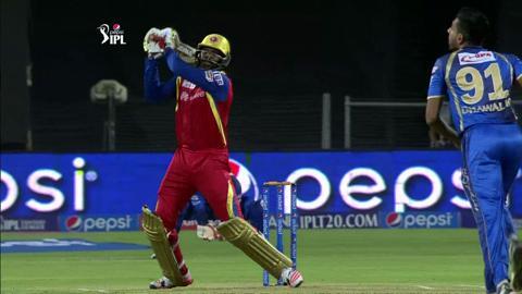 M58: RCB vs RR – Chris Gayle Six