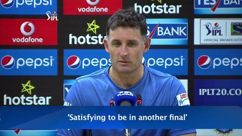 M59: CSK vs RCB – Press Conference – Michael Hussey background