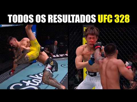 Noite RUIM para os BRASILEIROS mas bom card! Todos os resultados UFC 328 - UFC Chimaev vs Strickland