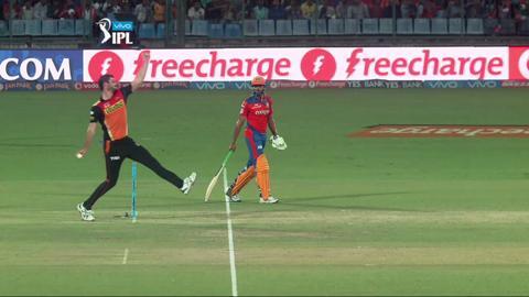 M59: GL vs SRH – Aaron Finch Wicket background