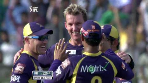 Match 7 RR vs KKR – Hodge's Wicket