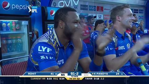 M17: DD vs MI – Krunal Pandya Six background