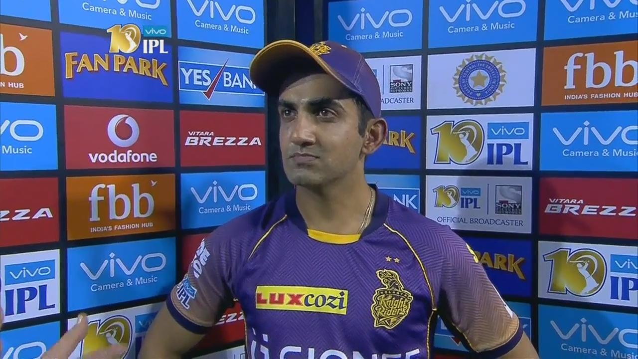 M49: KXIP vs KKR – Gautam Gambhir Interview