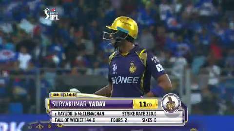 M51: MI vs KKR – Suryakumar Yadav Wicket