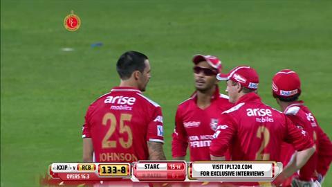 M31: RCB vs KXIP – Harshal Patel Wicket background