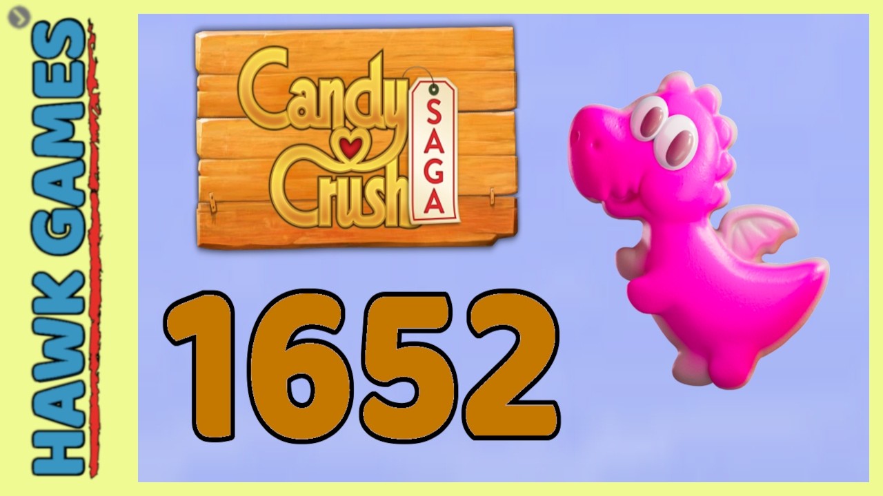 Candy Crush Saga Level 1652 (Release the Springs level) - 3 Stars Walkthrough, No Boosters