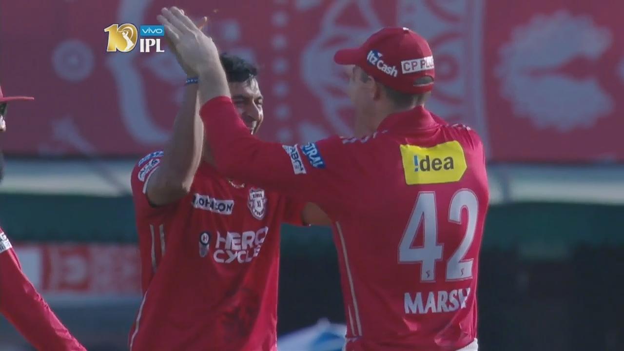 M36: KXIP vs DD – Shahbaz Nadeem Wicket