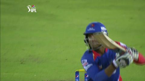 M41: RR vs DD – Mayank Agarwal Wicket