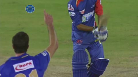 M41: RR vs DD – Shahbaz Nadeem Wicket background