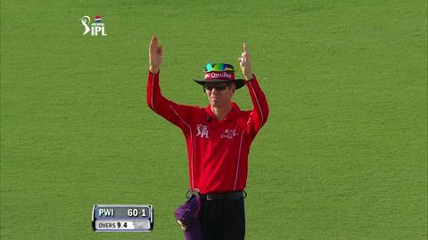 M65: KKR vs PWI – Aaron Finch Six background