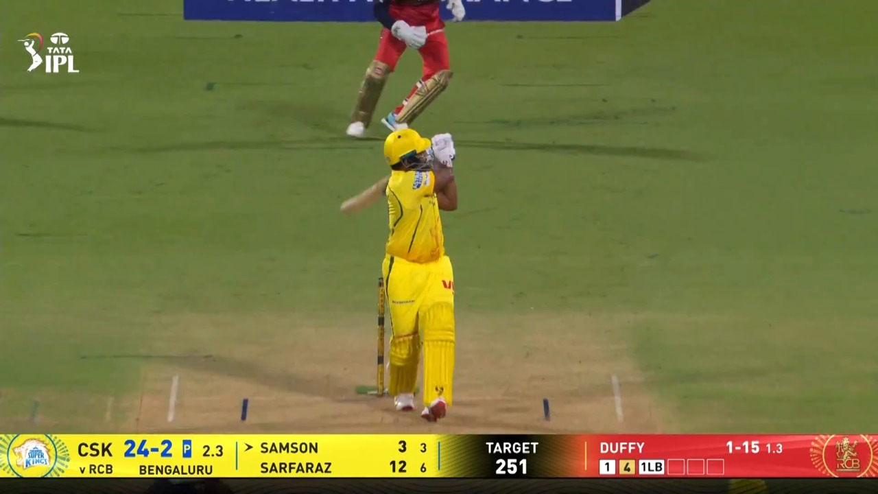 IPL 2026 M11: RCB vs CSK - Sanju Samson Six