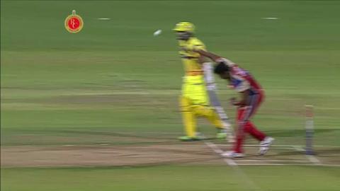 M70: RCB vs CSK – Dwayne Bravo Wicket
