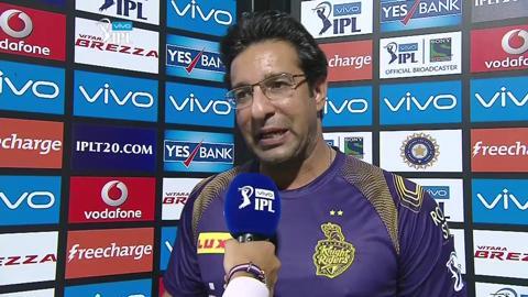 M38: KKR vs GL – Wasim Akram Interview background
