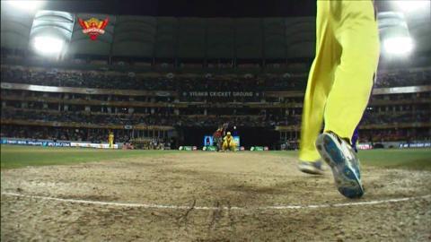 M54: SRH vs CSK – Amit Mishra Wicket background