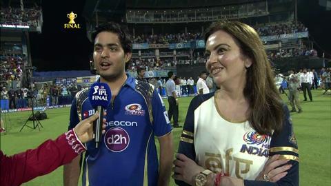 M60: MI vs CSK – Neeta Ambani and Akash Ambani Interview