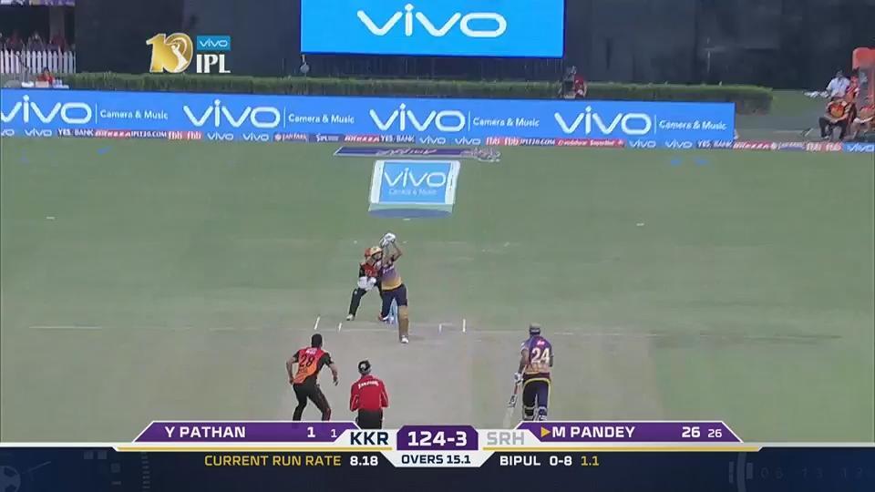 M14: KKR vs SRH – Manish Pandey Six