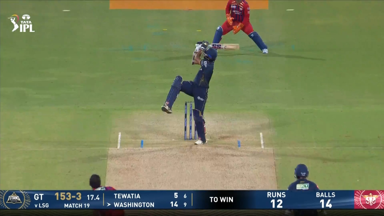 IPL 2026 M19: LSG vs GT - Washington Sundar Six