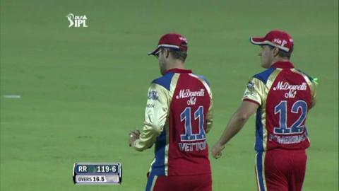 Match 30 RR vs RCB – Cooper's Wicket