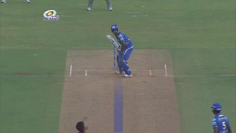 M22: MI vs KXIP– Ambati Rayudu Wicket