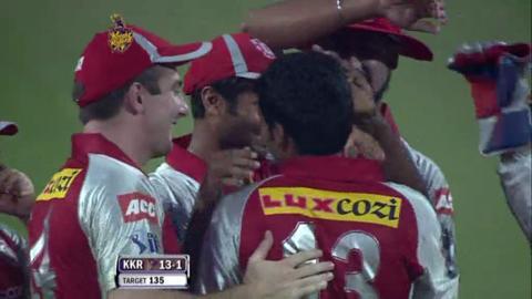 Match 17 KKR vs KXIP – Kallis's Wicket background