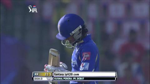 M4: DD vs RR – Kushal Janith Perera Wicket