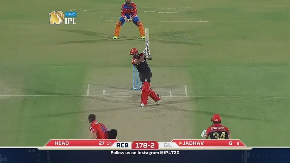M20: GL vs RCB – Kedar Jadhav Six