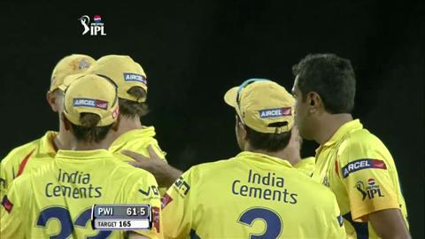M42: PWI vs CSK – Abhishek Nayar Wicket