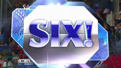 M35: RCB vs RR – Steve Smith Six background