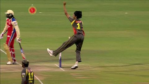 M9: RCB vs SRH – Mayank Agarwal Six