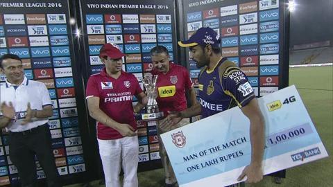 M13: KXIP vs KKR – Man of The Match – Robin Uthappa