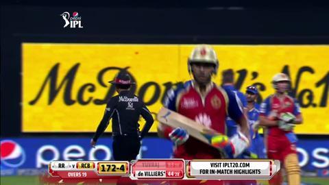 M35: RCB vs RR – Yuvraj Singh Wicket