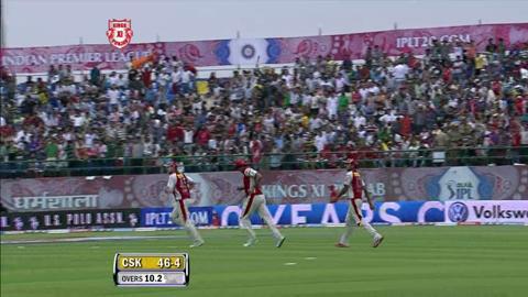 Match 66 KXIP vs CSK – Dhoni's Wicket