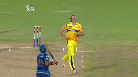 M76: CSK vs MI – Rohit Sharma Wicket background