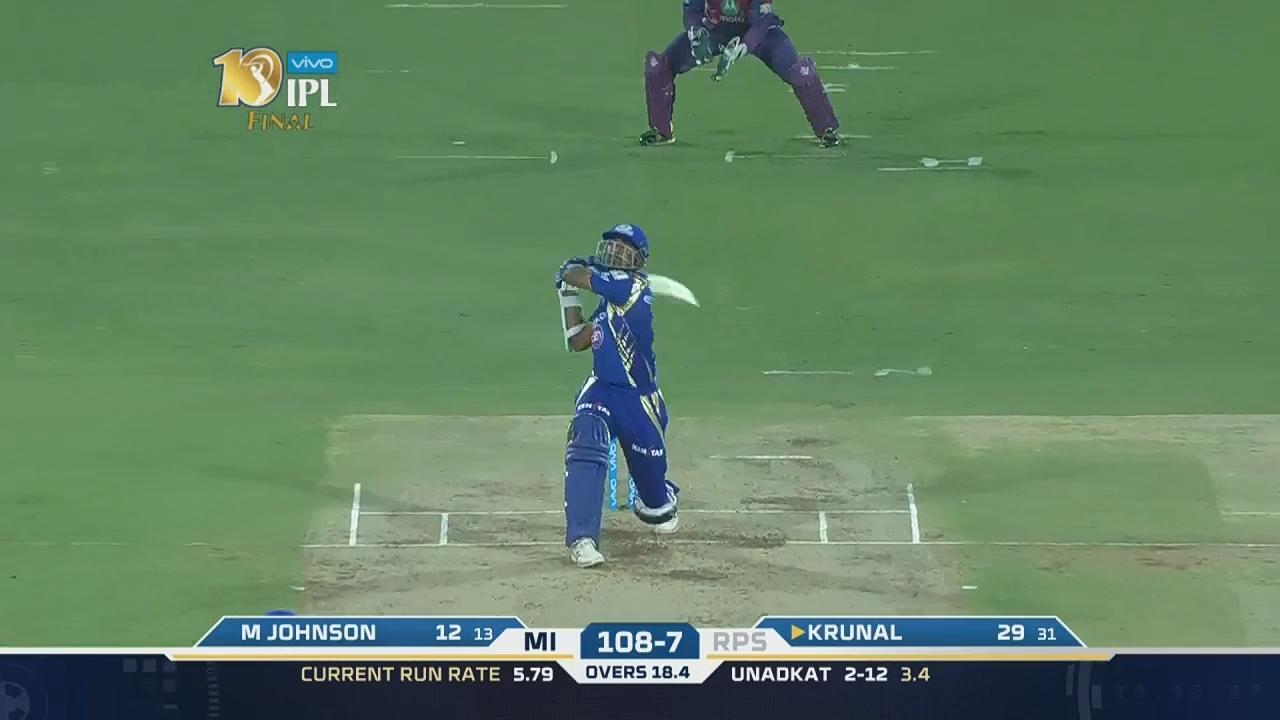Final: RPS vs MI – Krunal Pandya Six
