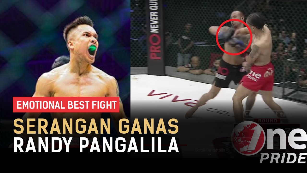 Bukan Kaleng-kaleng! đ„ Inilah Deretan Keganasan Randy Pangalila | Emotional Best Fight One Pride MMA background